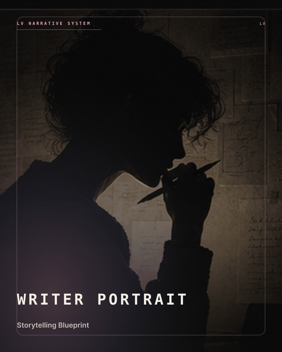 Storytelling Blueprint symbolic portrait